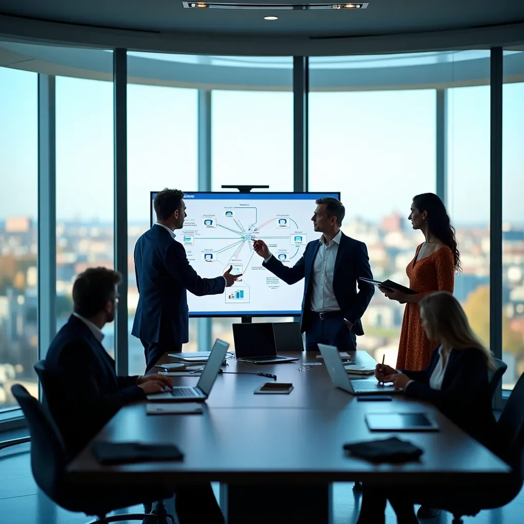 Professional team collaboration